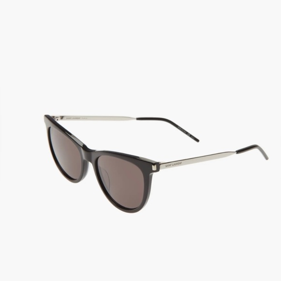 SAINT LAURENT SL510 001 54mm Cat Eye Sunglasses in Black - Picture 3 of 12